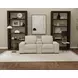 Ferrara Smoke Leather 87" Zero Gravity Power Reclining Console Loveseat with Power Headrest and USB Charging