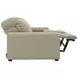 Ferrara Smoke Leather 87" Zero Gravity Power Reclining Console Loveseat with Power Headrest and USB Charging