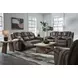 Windsley Driftwood 82" Reclining Loveseat with Console