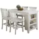 Madaket Off White 5 Piece Counter Height Dining Set