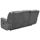 Conrad Gray 88" Reclining Sofa With Drop Down Table