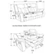 Conrad Gray 88" Reclining Sofa With Drop Down Table