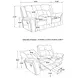 Conrad Gray 77" Reclining Loveseat