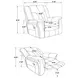Conrad Gray Glider Recliner