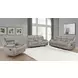 Greer Taupe Glider Reclining Console 77" Loveseat