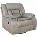 Greer Taupe Swivel Glider Recliner