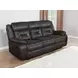 Greer Dark Brown Reclining 87" Sofa