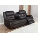 Greer Dark Brown Reclining 87" Sofa