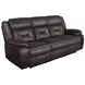 Greer Dark Brown Reclining 87" Sofa