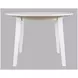 Simplicity Paperwhite Round Drop Leaf Dining Table