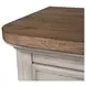 Farmhouse Reimagined Antique White and Chestnut 8 Drawer Dresser with Mirror