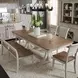 Renewed Farmhouse Antique White and Chestnut 6 Piece Extendable Dining Set