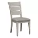 Farmhouse Reimagined Antique White and Chestnut 5 Piece Extendable Pedestal Base Dining Set