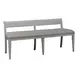 Renewed Farmhouse Antique White and Chestnut 6 Piece Extendable Trestle Base Dining Set
