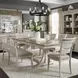 Renewed Farmhouse Antique White and Chestnut 6 Piece Extendable Trestle Base Dining Set