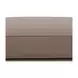 Arden Taupe Leather Upholstered Rectangular Ottoman