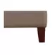 Arden Taupe Leather Upholstered Rectangular Ottoman