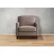 Arden Taupe Leather Upholstered Accent Chair