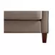 Arden Taupe Leather Upholstered Accent Chair