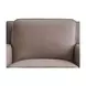Arden Taupe Leather Upholstered Accent Chair