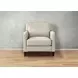 Arden Vanilla Leather Upholstered Accent Chair
