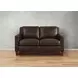 Arden Chestnut Leather 60" Loveseat