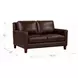Arden Chestnut Leather 60" Loveseat