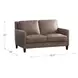 Arden Taupe Leather 60" Loveseat