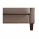 Arden Taupe Leather 60" Loveseat