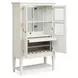 Willowbrook Egg Shell White 2 Glass Door Display Cabinet with LED