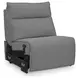 ModMax II Salt and Pepper Performance Fabric 7 Piece Modular Power Reclining Sectional with RAF Chaise & USB Charging