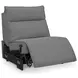 ModMax II Salt and Pepper Performance Fabric 7 Piece Modular Power Reclining Sectional with RAF Chaise & USB Charging