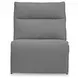 ModMax II Salt and Pepper Performance Fabric 7 Piece Modular Power Reclining Sectional with RAF Chaise & USB Charging