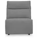 Modmax II Salt and Pepper Performance Fabric 7 Piece Modular Power Reclining LAF Chaise Sectional with USB Charging