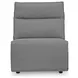 ModMax II Salt and Pepper Performance Fabric 7 Piece Modular Power Reclining Sectional with RAF Chaise & USB Charging