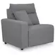 ModMax II Salt and Pepper Performance Fabric 7 Piece Modular Power Reclining Sectional with RAF Chaise & USB Charging