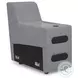 Modmax Salt And Pepper Performance Fabric 3 Piece Power Reclining Sectional with RAF Chaise And Audio Console