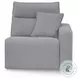 Modmax Salt And Pepper Performance Fabric 3 Piece Power Reclining Sofa Sectional with Storage Console