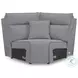 Modmax Salt And Pepper Performance Fabric 6 Piece Reclining Sectional with Console