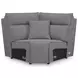 ModMax II Salt and Pepper Performance Fabric 7 Piece Modular Power Reclining Sectional with RAF Chaise & USB Charging