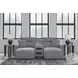 Modmax Salt And Pepper Performance Fabric 3 Piece Power Reclining Sectional with Chaise