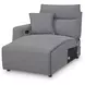 Modmax II Salt and Pepper Performance Fabric 7 Piece Modular Power Reclining LAF Chaise Sectional with USB Charging