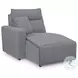 Modmax Salt And Pepper Performance Fabric 3 Piece Power Reclining Sectional with LAF Chaise And Console