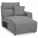ModMax II Salt and Pepper Performance Fabric 7 Piece Modular Power Reclining Sectional with RAF Chaise & USB Charging