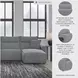Modmax Salt And Pepper Performance Fabric 4 Piece Power Reclining Sectional with Chaise