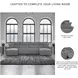 Modmax Salt And Pepper Performance Fabric 4 Piece Power Reclining Sectional with Chaise