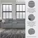 Modmax Salt And Pepper Performance Fabric 5 Piece Power Reclining Sectional with Storage Console