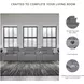 Modmax Salt And Pepper Performance Fabric 5 Piece Power Reclining Sectional with Storage Console