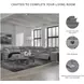 Modmax Salt And Pepper Performance Fabric 6 Piece Power Reclining Sectional with LAF Chaise