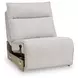 Modmax II Stone Performance Fabric 7 Piece Modular RAF Power Reclining Sectional with USB Charging and Audio Consoles